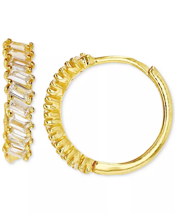 Маленькие серьги-кольца с кубическим цирконием огранки «багет» из стерлингового серебра с 14-каратным золотом, 0,57 дюйма Macy'S, gold
Маленькие серьги-кольца с кубическим цирконием огранки «багет» из стерлингового серебра с 14-каратным золотом, 0,57 дюйма Macy'S, gold