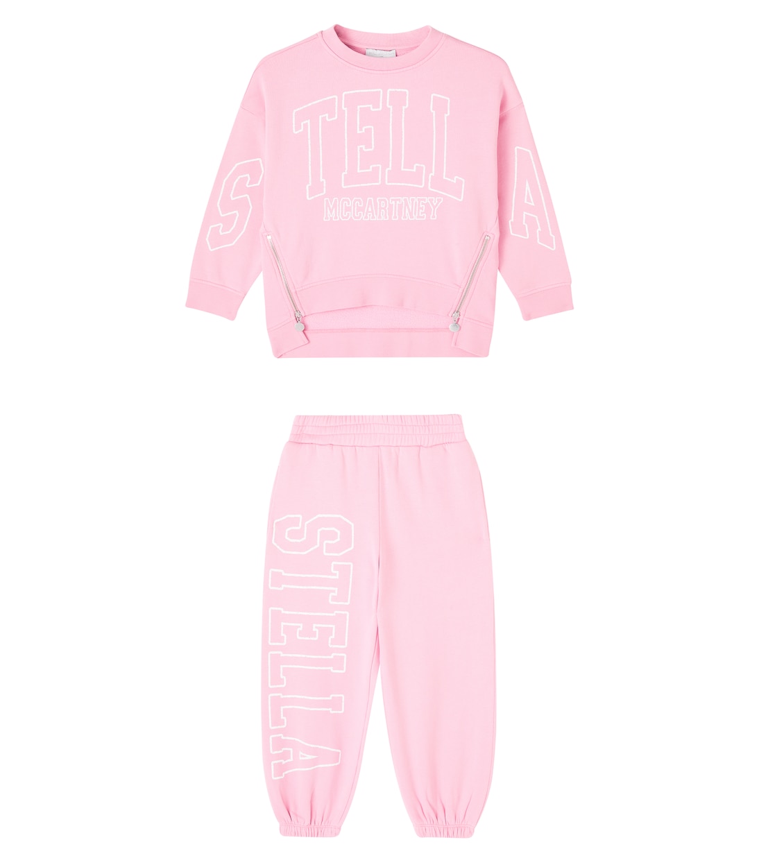 Спортивный костюм из хлопкового джерси с логотипом Stella McCartney Kids, Rosa Fard
Спортивный костюм из хлопкового джерси с логотипом Stella McCartney Kids, Rosa Fard