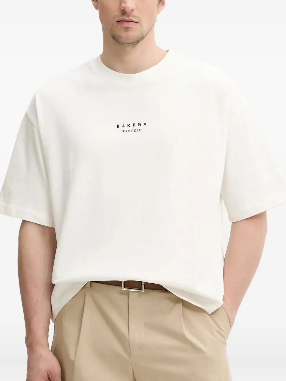 Футболка с вышитым логотипом Barena, белый
Футболка с вышитым логотипом Barena, белый
