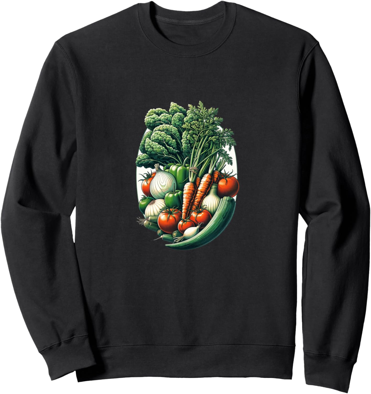 Ретро-толстовка с овощами для любителей овощей Retro Veggie Lovers, черный
Ретро-толстовка с овощами для любителей овощей Retro Veggie Lovers, черный