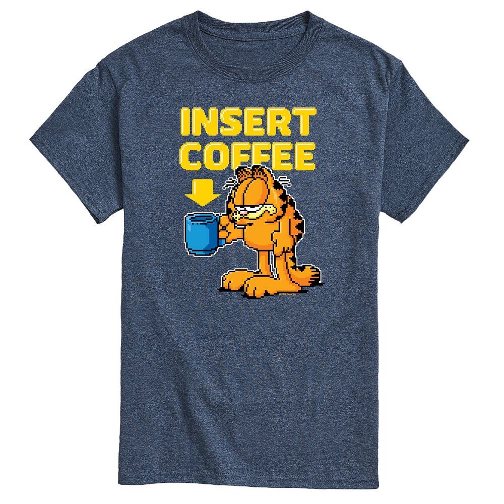 Мужская футболка с графическим рисунком Garfield Coffee Licensed Character, цвет Heather Blue
Мужская футболка с графическим рисунком Garfield Coffee Licensed Character, цвет Heather Blue
