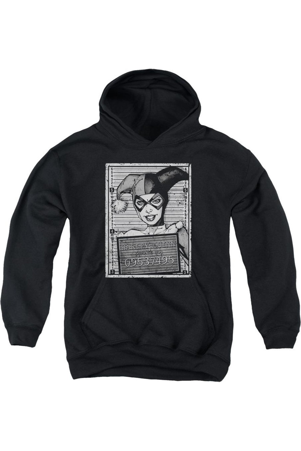 Батмен Харли Квин Заключенная Молодежная Толстовка с Капюшоном Gildan, черный
Батмен Харли Квин Заключенная Молодежная Толстовка с Капюшоном Gildan, черный