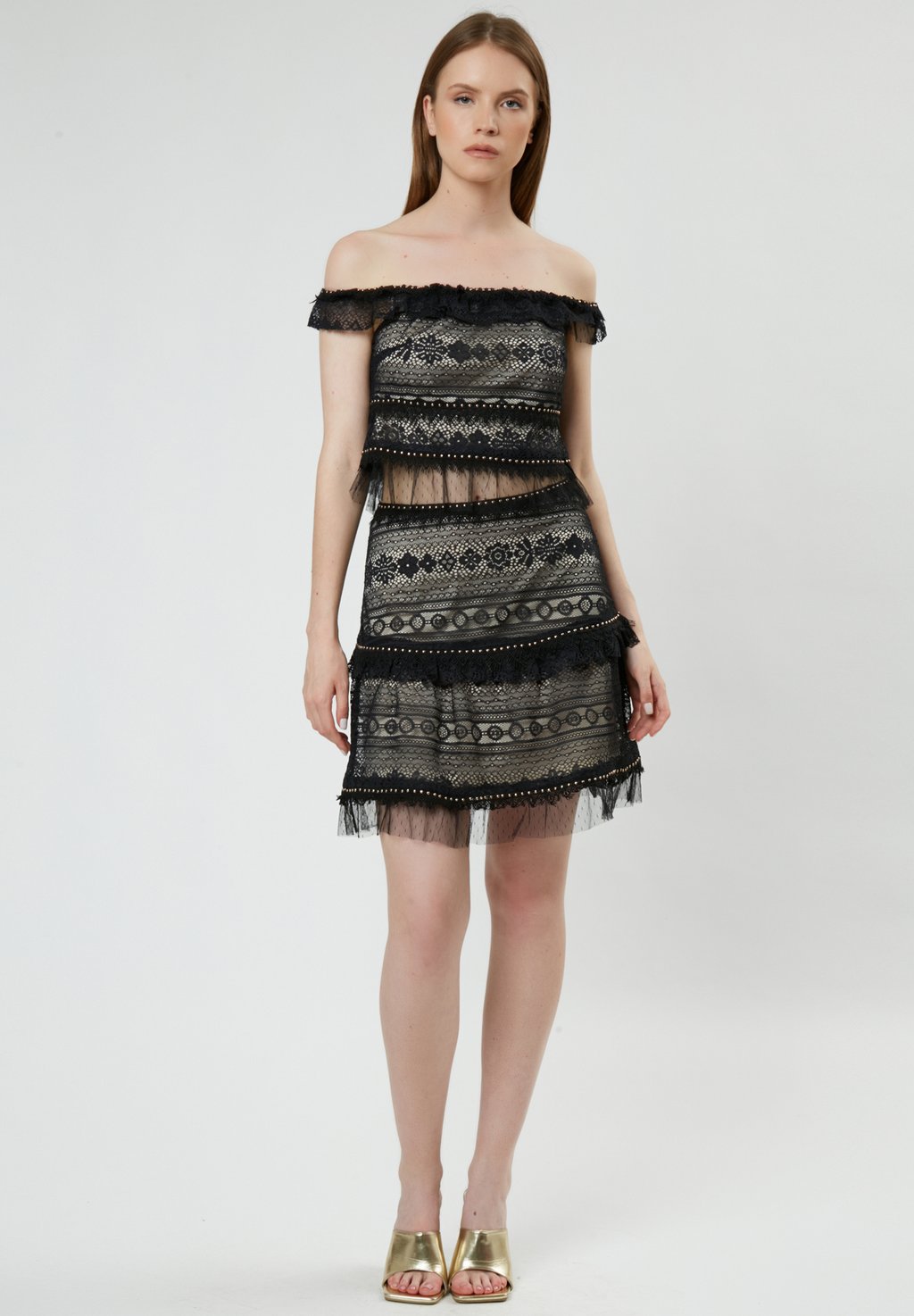 Юбка А-силуэта LINED INFLUENCER, черный 
Юбка А-силуэта LINED INFLUENCER, черный