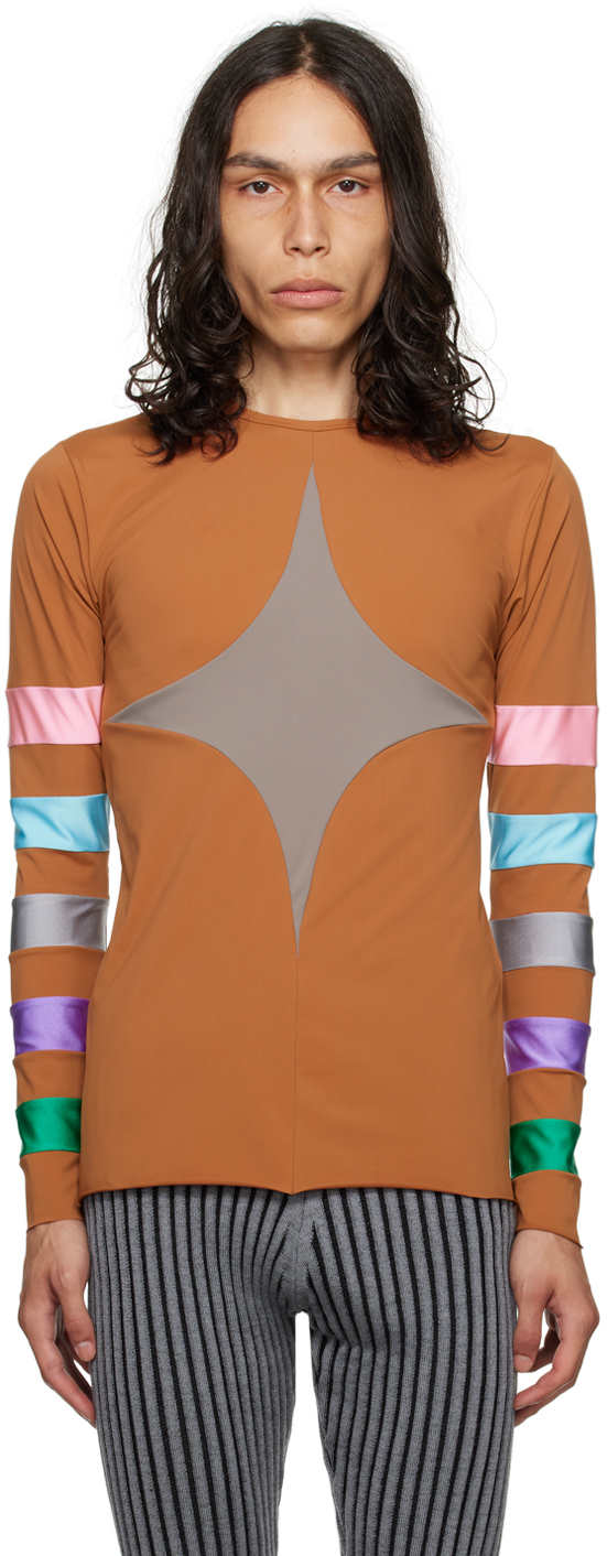 Эксклюзивная коричневая футболка с длинным рукавом от SSENSE ANDREJ GRONAU
Эксклюзивная коричневая футболка с длинным рукавом от SSENSE ANDREJ GRONAU