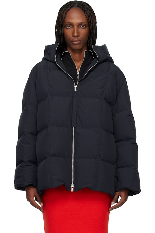 Стеганая пуховая куртка Jil Sander, черный
Стеганая пуховая куртка Jil Sander, черный