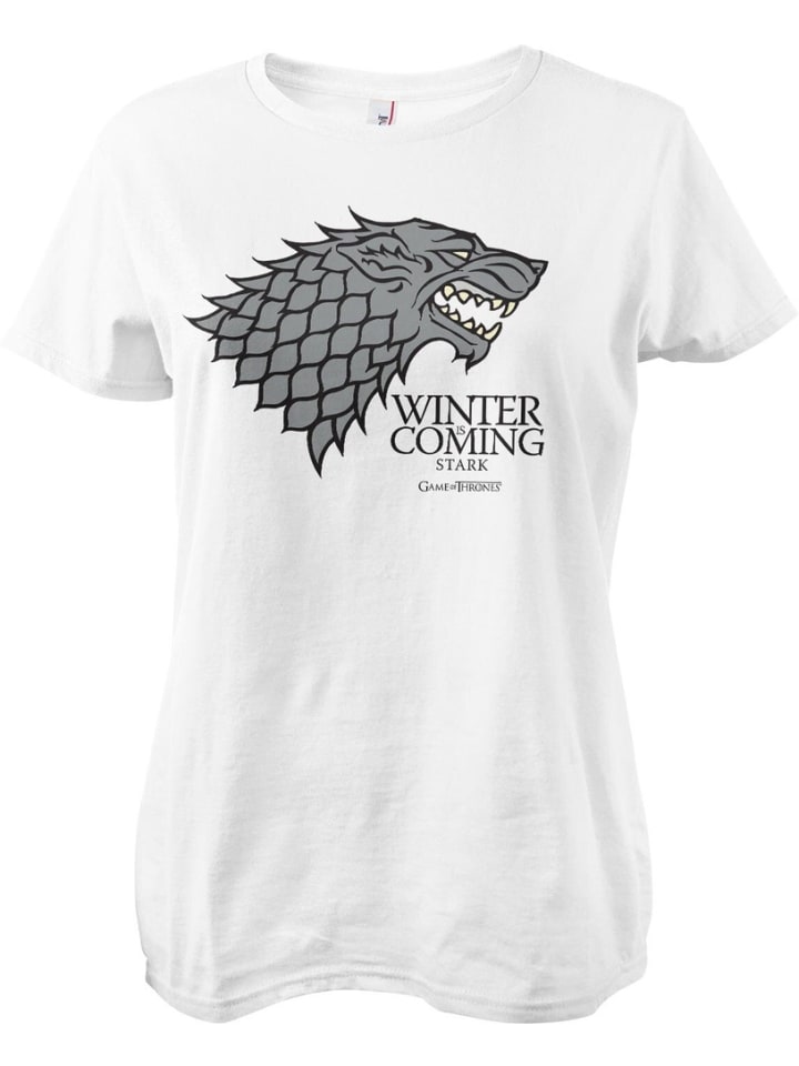 Футболка Stark Sigil Girly Tee Game of Thrones, белый 
Футболка Stark Sigil Girly Tee Game of Thrones, белый