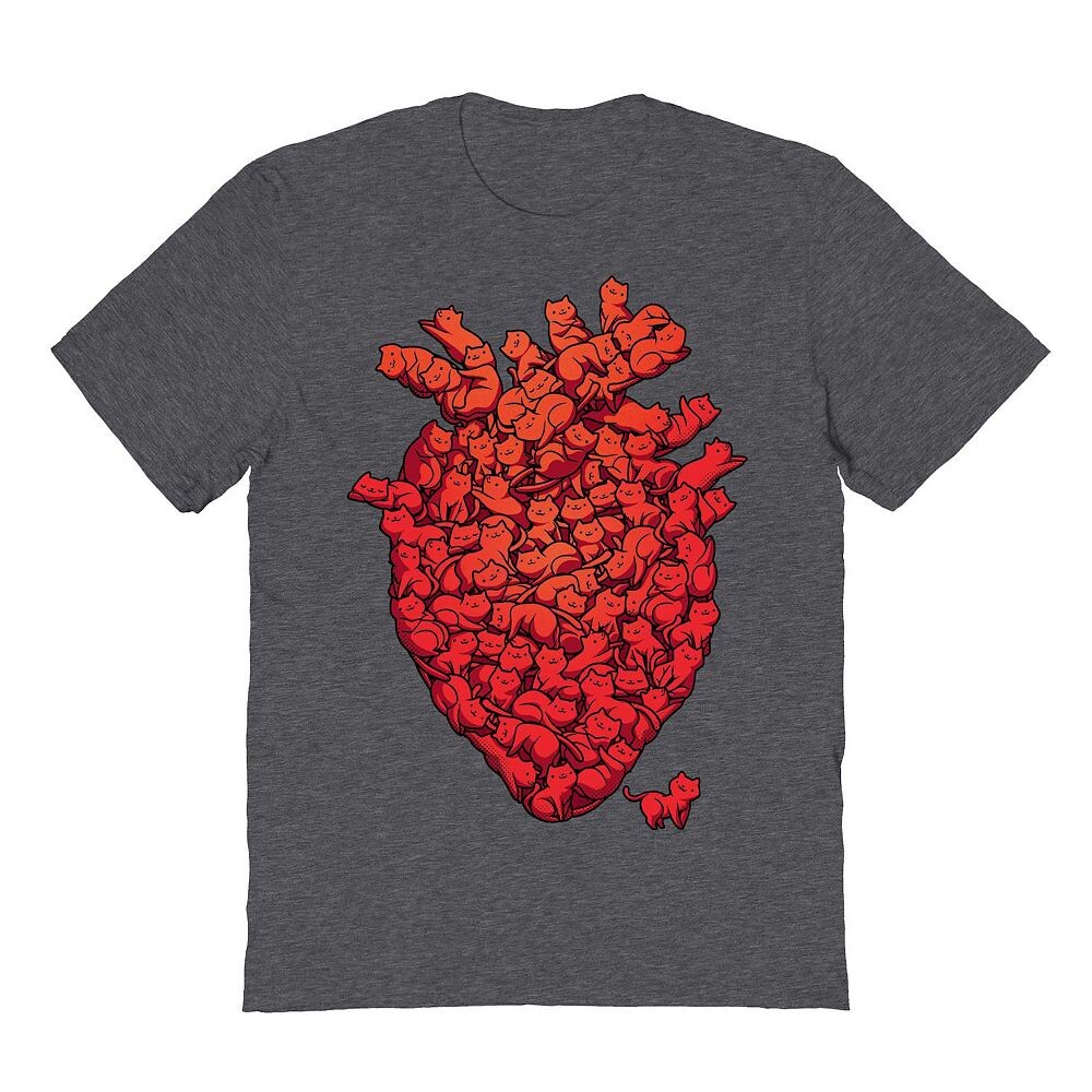 Мужская футболка с рисунком I Love Cat Heart ко Дню святого Валентина Licensed Character, цвет Dark Heather
Мужская футболка с рисунком I Love Cat Heart ко Дню святого Валентина Licensed Character, цвет Dark Heather