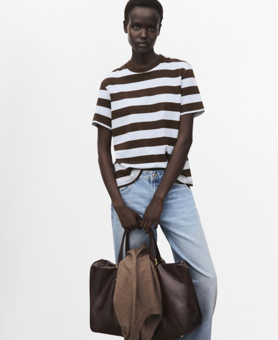 Женская полосатая футболка с коротким рукавом MANGO, Brown, Коричневый, Женская полосатая футболка с коротким рукавом MANGO, Brown
Женская полосатая футболка с коротким рукавом MANGO, Brown, Коричневый, Женская полосатая футболка с коротким рукавом MANGO, Brown