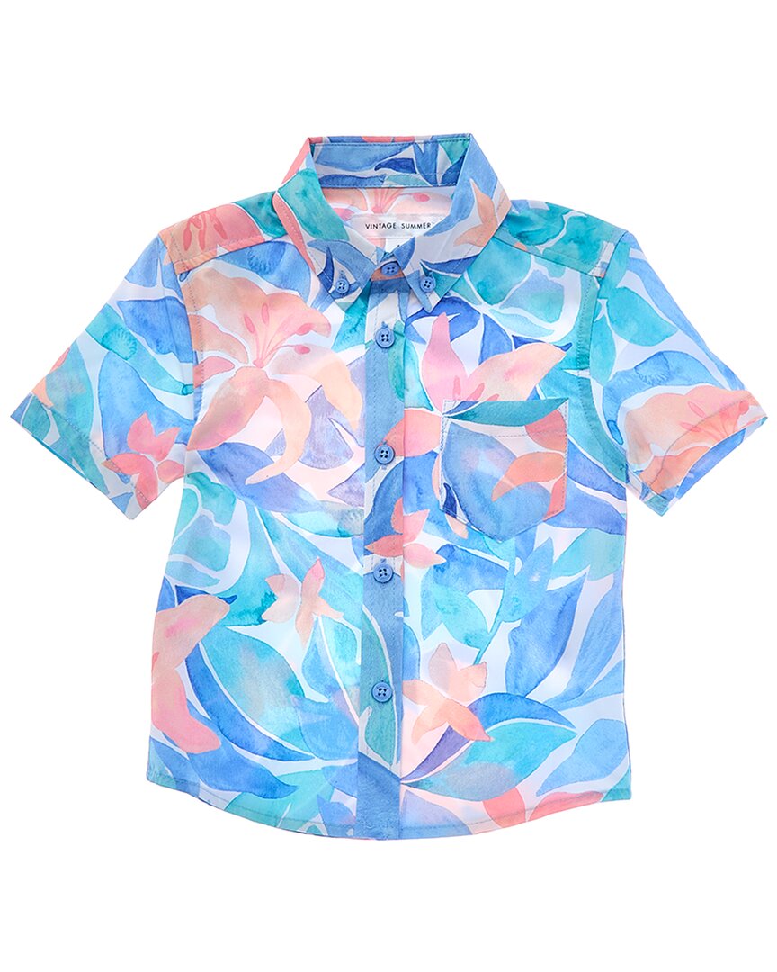 Винтажная летняя рубашка на пуговицах VINTAGE SUMMER, синий
Винтажная летняя рубашка на пуговицах VINTAGE SUMMER, синий