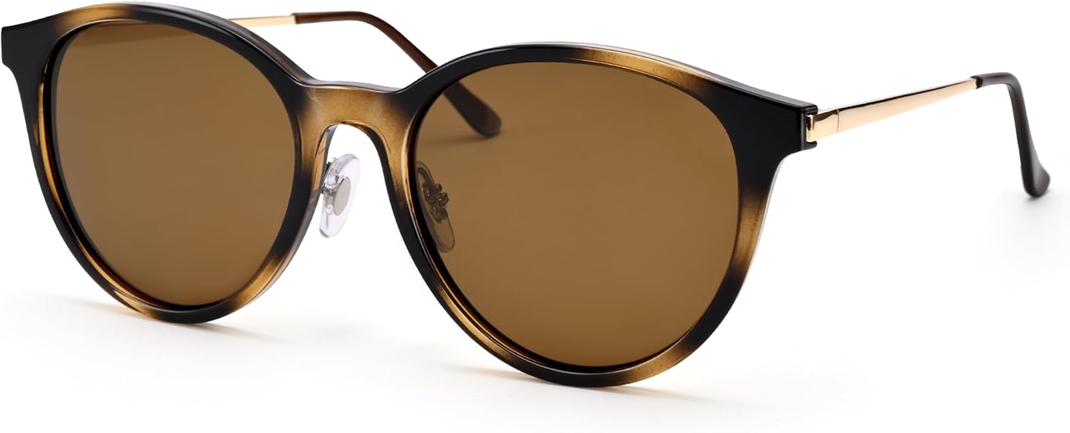 Поляризованные солнцезащитные очки для женщин и мужчин - винтажные круглые классические солнцезащитные очки - ретро-стиль, защита от ультрафиолета UV400 Pro Acme, C3 - Tortoise/Brown
Поляризованные солнцезащитные очки для женщин и мужчин - винтажные круглые классические солнцезащитные очки - ретро-стиль, защита от ультрафиолета UV400 Pro Acme, C3 - Tortoise/Brown