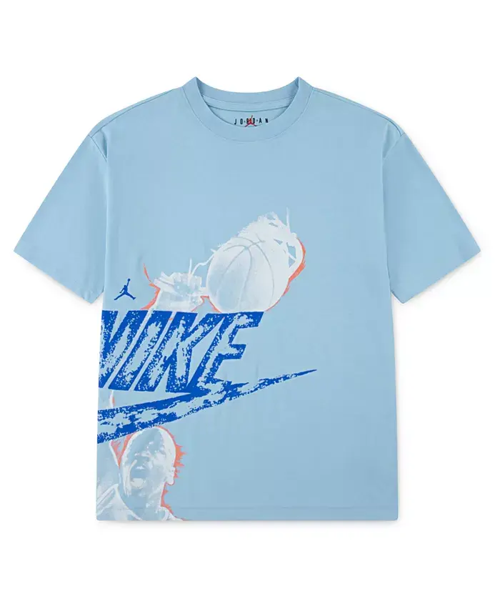 Футболка с коротким рукавом для мальчиков 8-20 лет с графическим принтом Jordan, синий
Футболка с коротким рукавом для мальчиков 8-20 лет с графическим принтом Jordan, синий