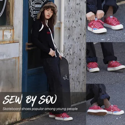 Мужские кожаные низкие кеды для скейтбординга, профессиональные тренировочные кроссовки для скейтбординга, повседневные кроссовки SEW BY SOU
Мужские кожаные низкие кеды для скейтбординга, профессиональные тренировочные кроссовки для скейтбординга, повседневные кроссовки SEW BY SOU