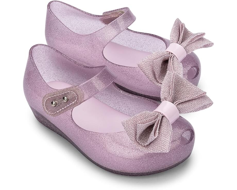 Туфли на плоской подошве Mini Melissa Mini Ultra Girl Sweet XII BB, цвет Glitter Pink 
Туфли на плоской подошве Mini Melissa Mini Ultra Girl Sweet XII BB, цвет Glitter Pink
