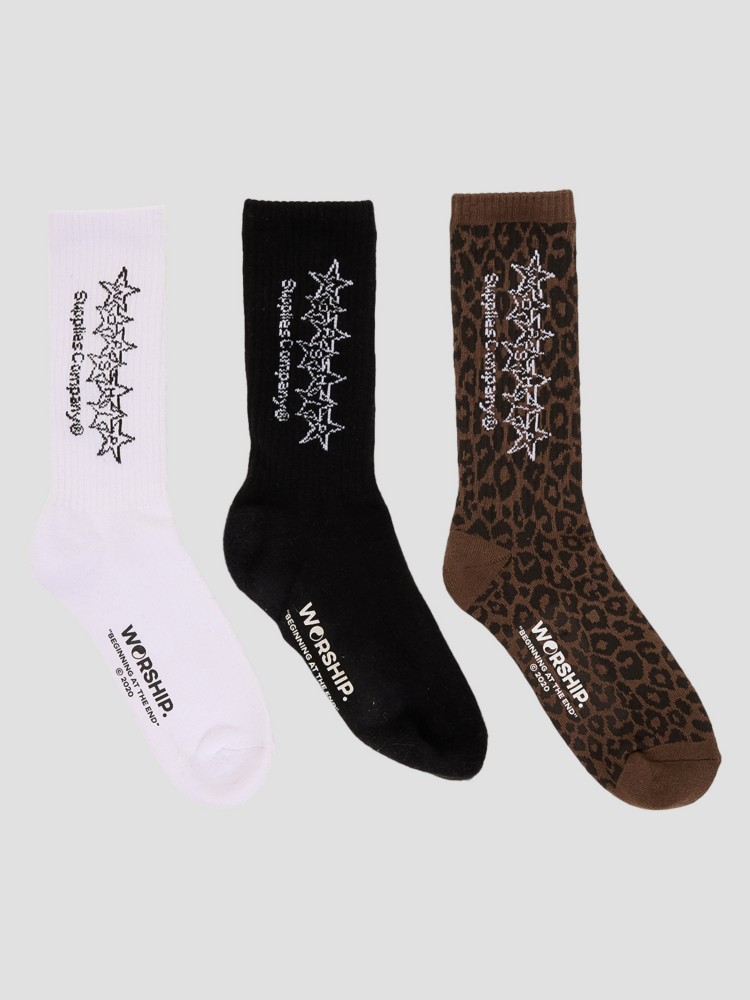 Носки Worship Supplies Night Prowler 3 Pack Socken, white/black/shroom
Носки Worship Supplies Night Prowler 3 Pack Socken, white/black/shroom