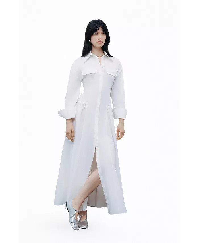 Женское платье макси с отделкой Gathers NOCTURNE, белый
Женское платье макси с отделкой Gathers NOCTURNE, белый