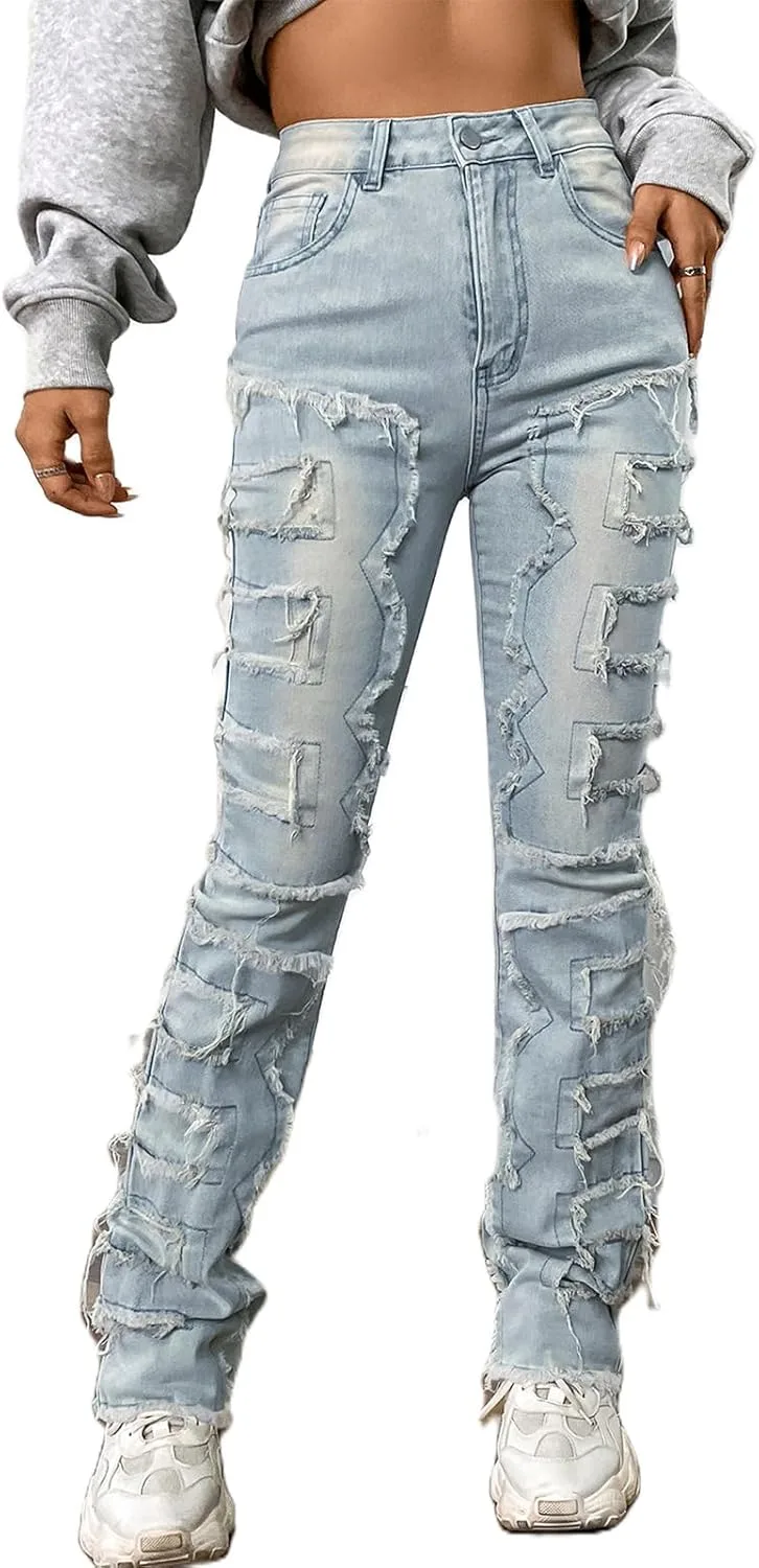 Женские джинсы с прямыми штанинами и высокой посадкой Pivanzore
Женские джинсы с прямыми штанинами и высокой посадкой Pivanzore