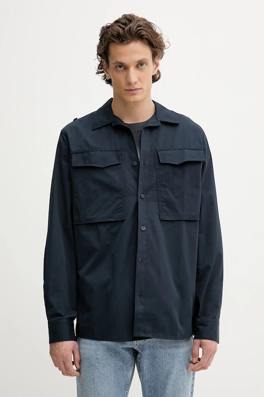 Хлопковая рубашка G-Star, темно-синий
Хлопковая рубашка G-Star, темно-синий