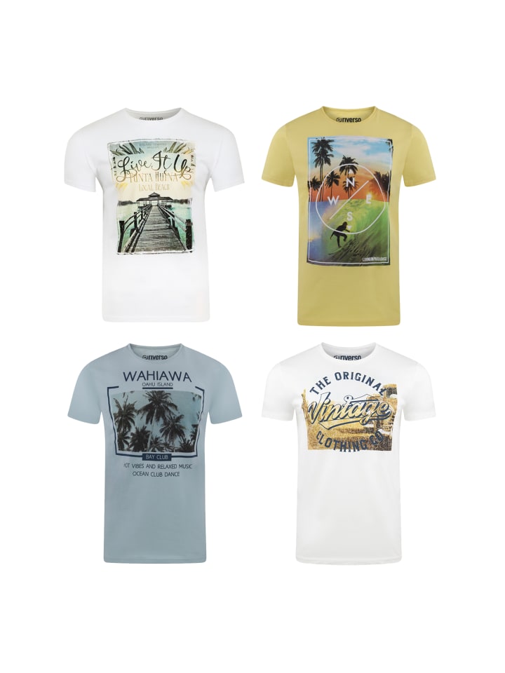 Набор из 4 разноцветных футболок RIVLukas
Набор из 4 разноцветных футболок RIVLukas