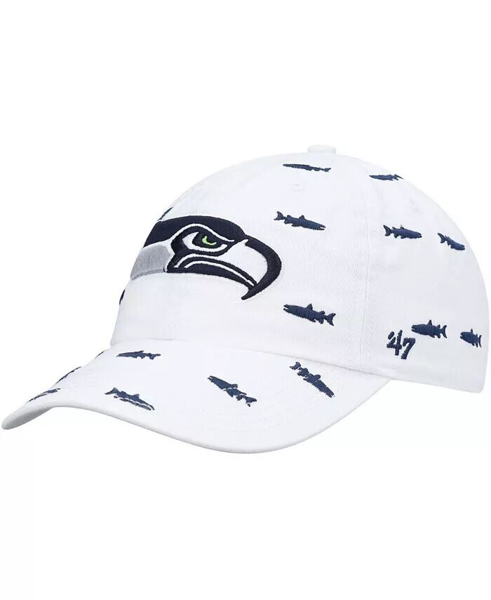 Женская белая регулируемая шляпа Seattle Seahawks Confetti Clean Up '47 Brand, белый 
Женская белая регулируемая шляпа Seattle Seahawks Confetti Clean Up '47 Brand, белый
