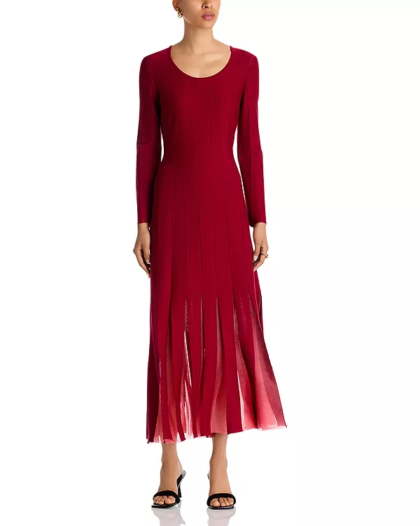 Платье А-силуэта с прозрачной вставкой Misook, красный
Платье А-силуэта с прозрачной вставкой Misook, красный