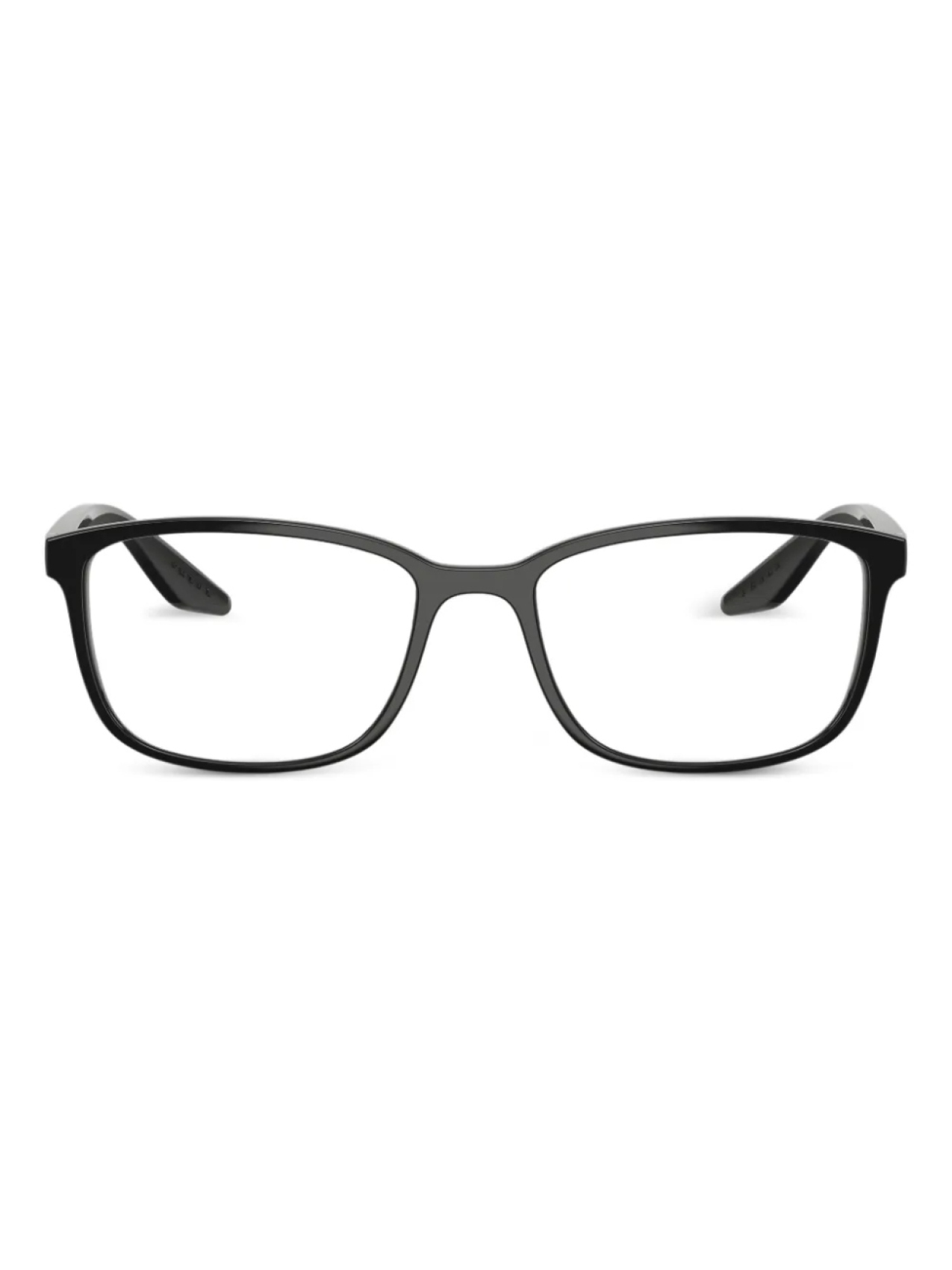 Prada Linea Rossa rectangle-frame очки, черный
