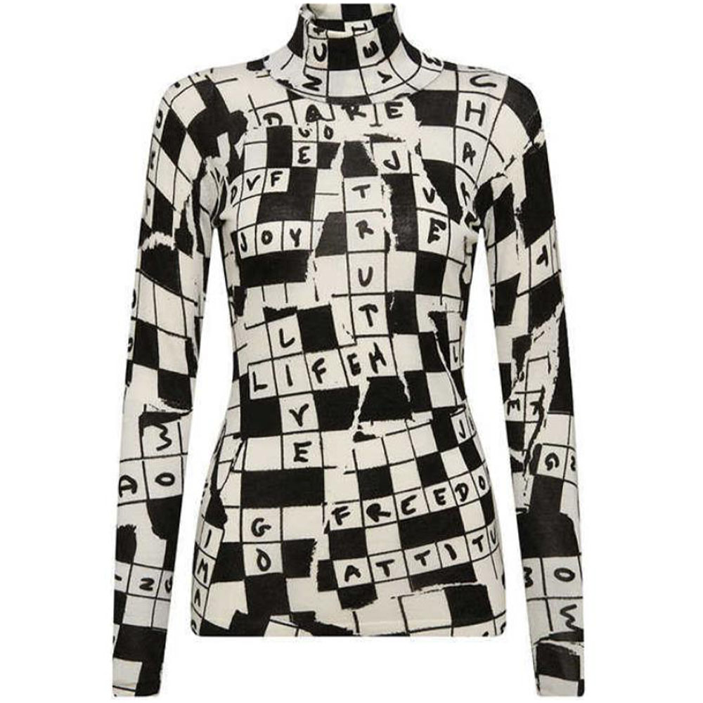 DVF Diane von Furstenberg Свитер Diane Von Furstenberg FW24 женский черно-белый
DVF Diane von Furstenberg Свитер Diane Von Furstenberg FW24 женский черно-белый