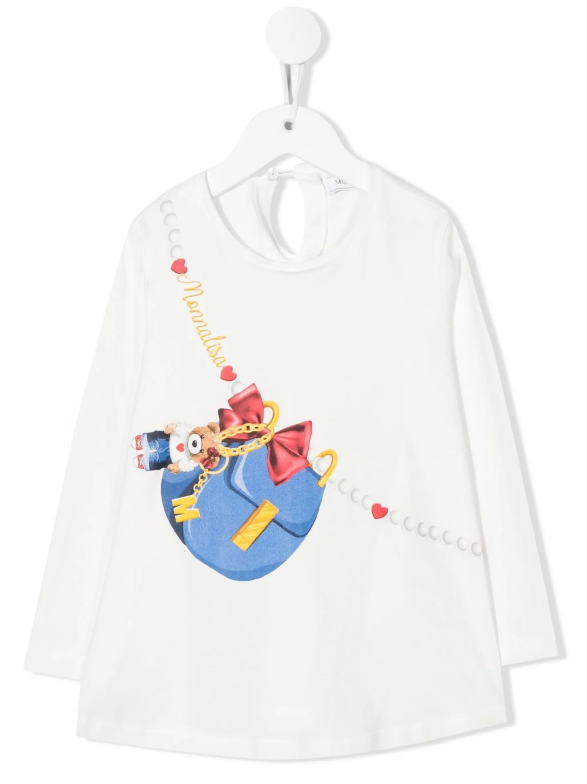 Футболка с длинными рукавами и графичным принтом Monnalisa, белый
Футболка с длинными рукавами и графичным принтом Monnalisa, белый