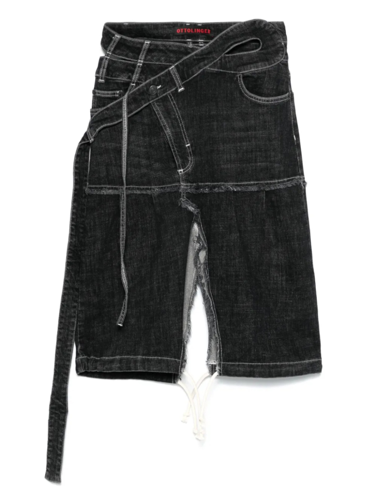 Юбка из денима с запахом Ottolinger, черный
Юбка из денима с запахом Ottolinger, черный