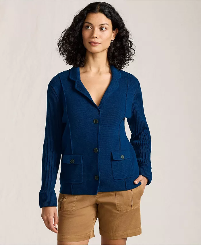 Женский блейзер-свитер Drifter с ребристым воротником Lands' End, синий
Женский блейзер-свитер Drifter с ребристым воротником Lands' End, синий