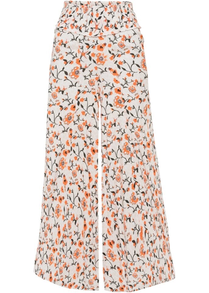 Широкие брюки-палаццо с цветочным принтом Rainbow, бежевый
Широкие брюки-палаццо с цветочным принтом Rainbow, бежевый