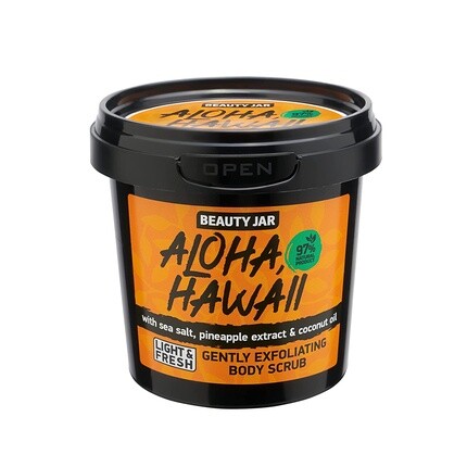 Aloha Hawaii Нежный отшелушивающий скраб для тела, 7,05 унций (200 г) с морской солью, экстрактом ананаса и кокосовым маслом, Beauty Jar
Aloha Hawaii Нежный отшелушивающий скраб для тела, 7,05 унций (200 г) с морской солью, экстрактом ананаса и кокосовым маслом, Beauty Jar