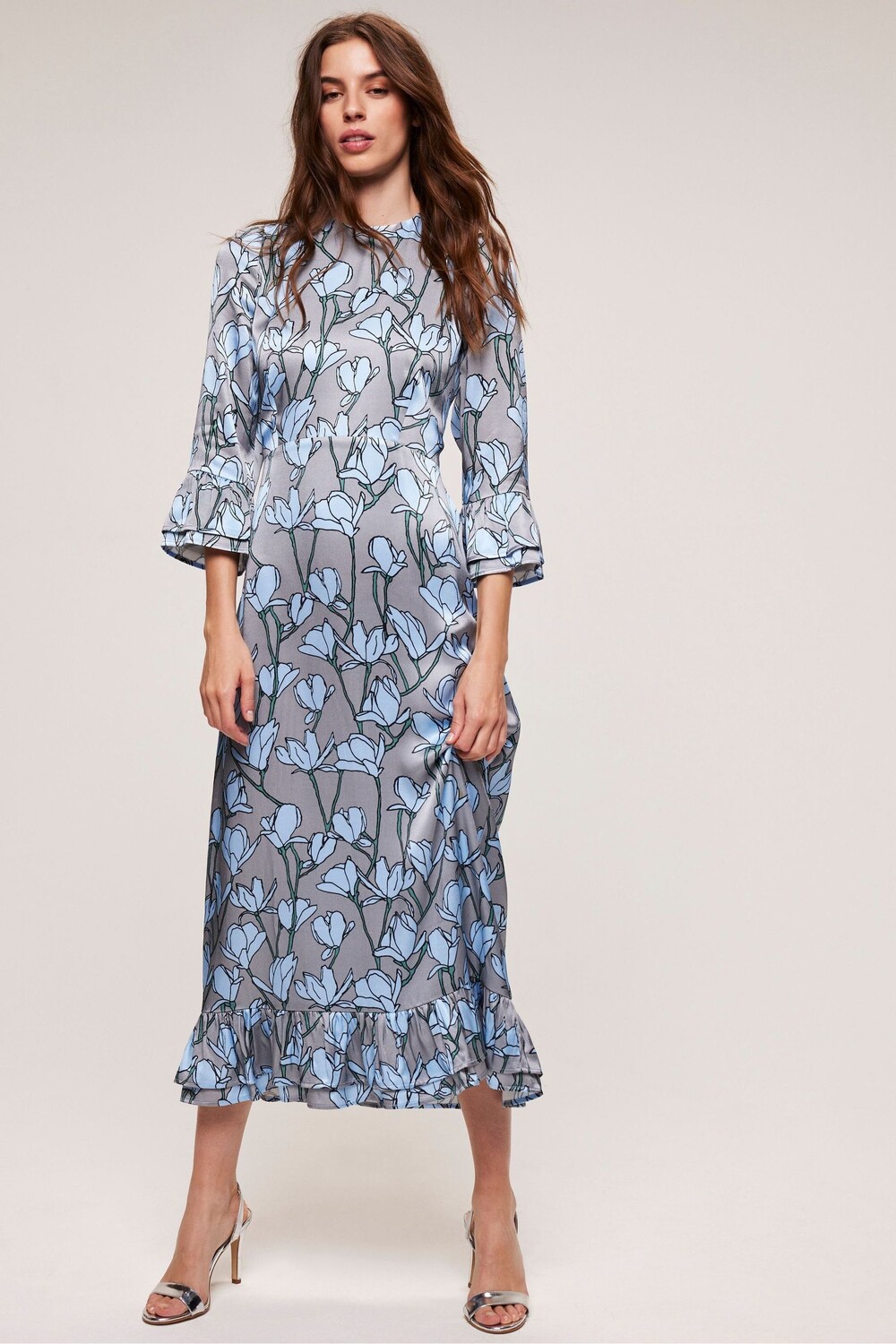 Плиссированное платье миди Layla с принтом Mint Velvet, серый
Плиссированное платье миди Layla с принтом Mint Velvet, серый