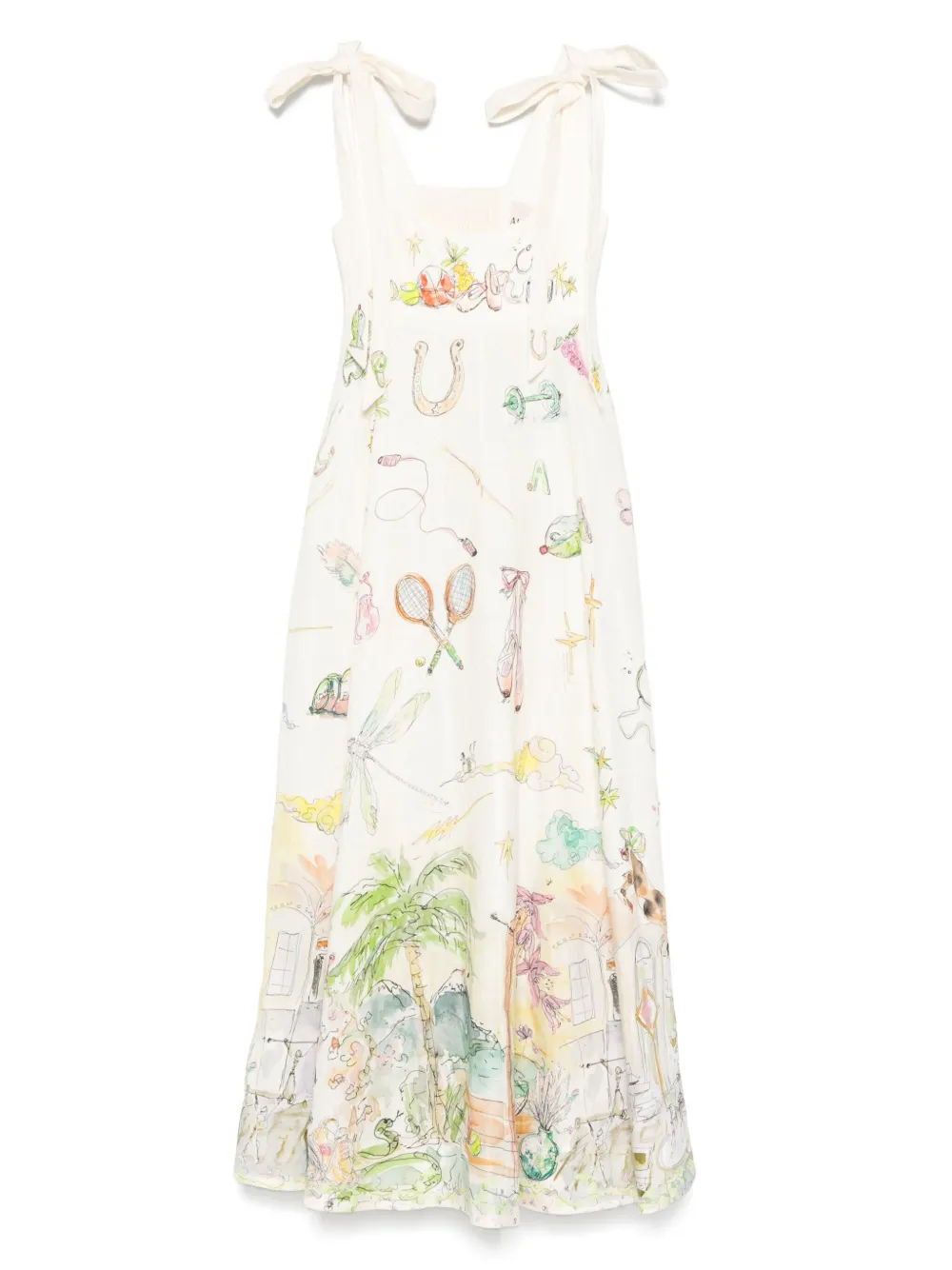 Платье миди с графичным принтом ALEMAIS, нейтральный
Платье миди с графичным принтом ALEMAIS, нейтральный