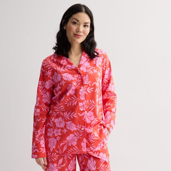 Женская пижамная рубашка oversize с V-образным вырезом Sonoma Goods For Life, цвет red pink floral
Женская пижамная рубашка oversize с V-образным вырезом Sonoma Goods For Life, цвет red pink floral