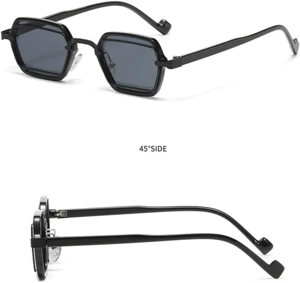 Ретро маленькие панк солнцезащитные очки для женщин, защита от УФ-излучения UV400, модные прозрачные линзы, оправа для мужских очков TKKTLLT, C2 Gold Black
Ретро маленькие панк солнцезащитные очки для женщин, защита от УФ-излучения UV400, модные прозрачные линзы, оправа для мужских очков TKKTLLT, C2 Gold Black