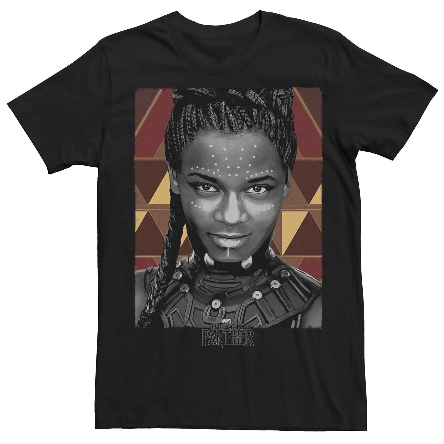 Мужская футболка Marvel's Black Panther Shuri с геометрическим портретом и рисунком Licensed Character
Мужская футболка Marvel's Black Panther Shuri с геометрическим портретом и рисунком Licensed Character