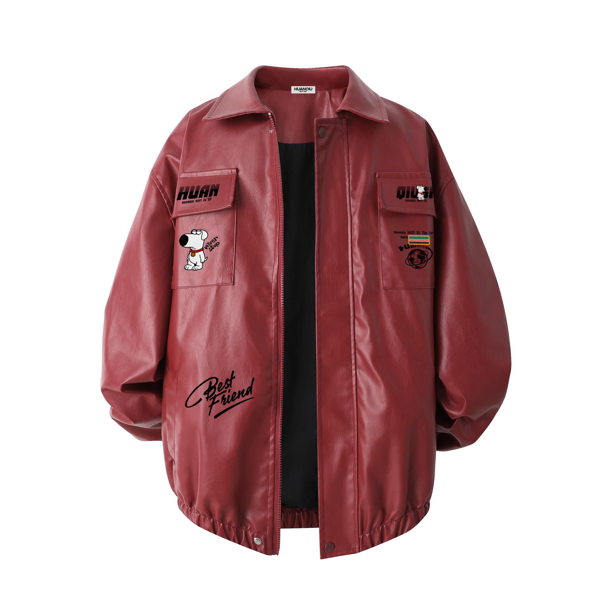 Куртка Unisex Lapel Moderate Others HUANQIU, burgundy
Куртка Unisex Lapel Moderate Others HUANQIU, burgundy