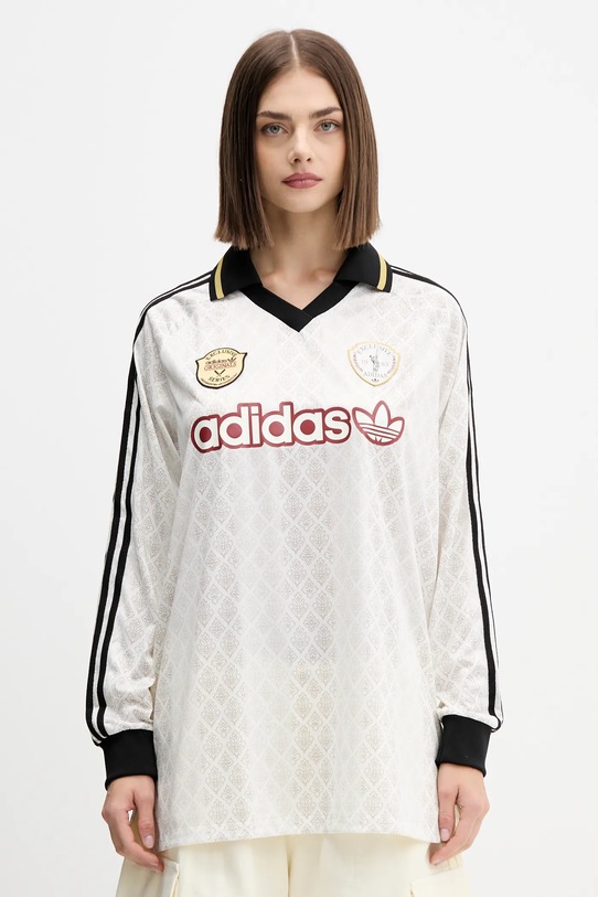 Лонгслив в ретро стиле Adidas Originals, бежевый
Лонгслив в ретро стиле Adidas Originals, бежевый