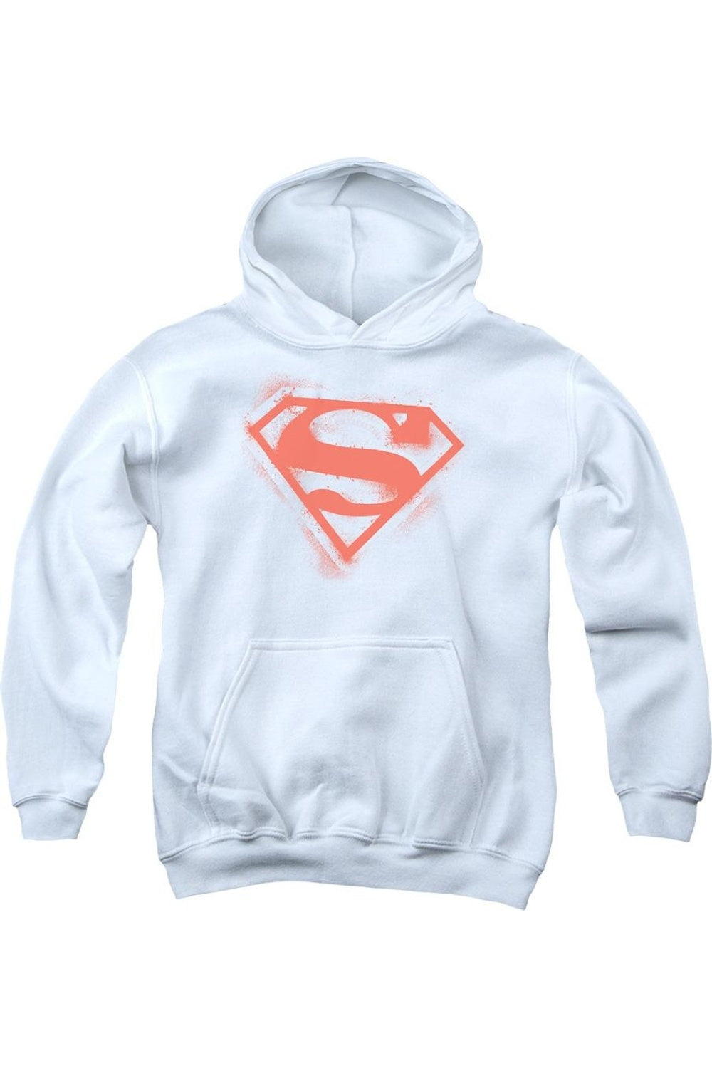 Супермен худи с принтом спрея для молодежи Gildan, белый
Супермен худи с принтом спрея для молодежи Gildan, белый