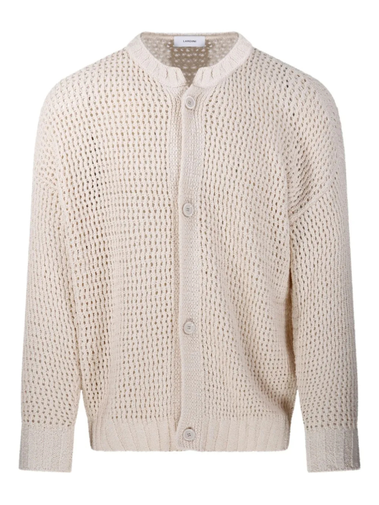 Кардиган Lardini ажурной вязки, нейтральный
Кардиган Lardini ажурной вязки, нейтральный
