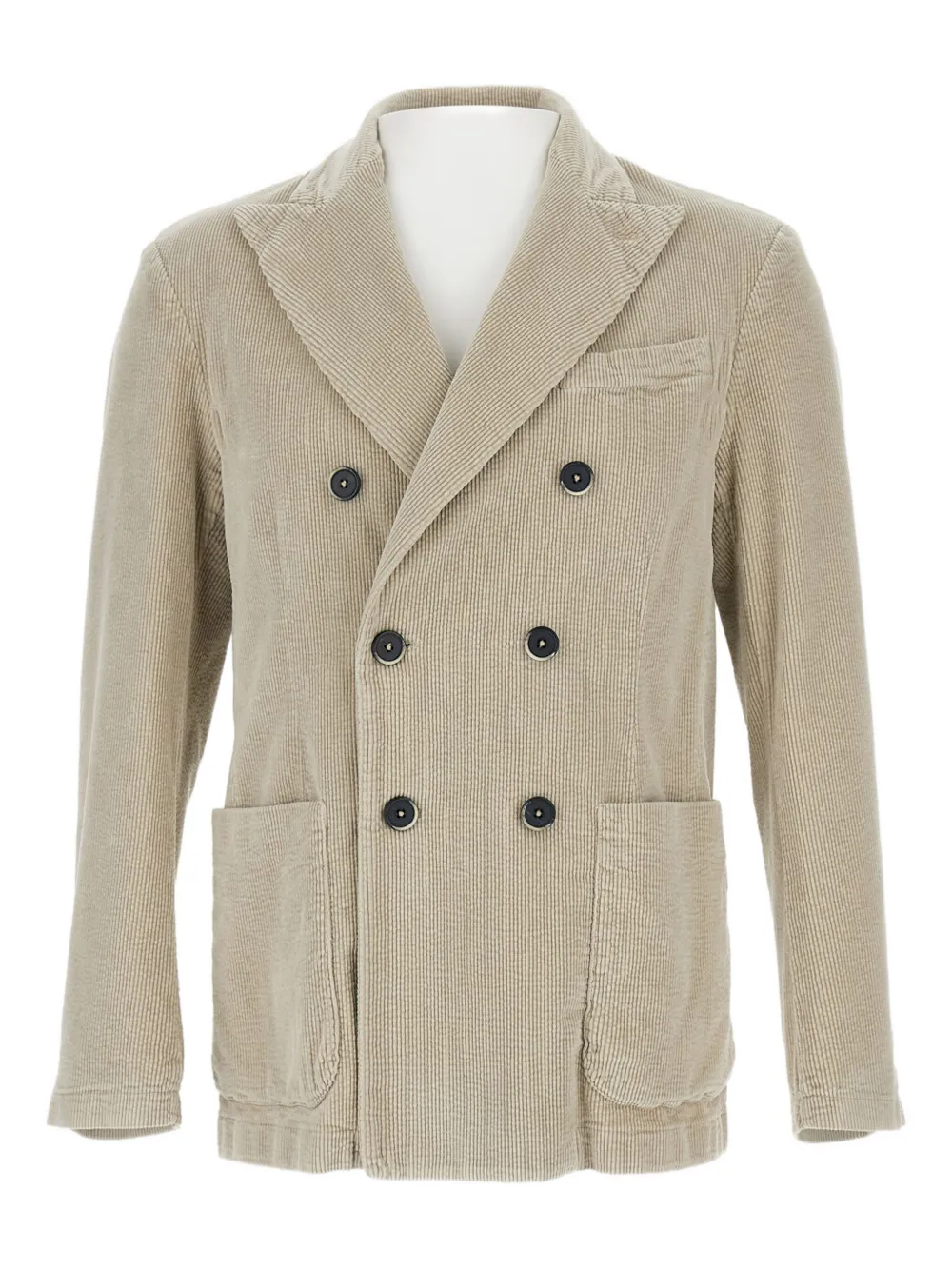 Двубортный вельветовый пиджак Barena, нейтральный
Двубортный вельветовый пиджак Barena, нейтральный