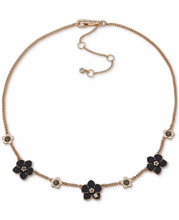 Фронтальное ожерелье с черным цветком золотистого оттенка, 16 дюймов + удлинитель 3 дюйма Karl Lagerfeld Paris, black
Фронтальное ожерелье с черным цветком золотистого оттенка, 16 дюймов + удлинитель 3 дюйма Karl Lagerfeld Paris, black