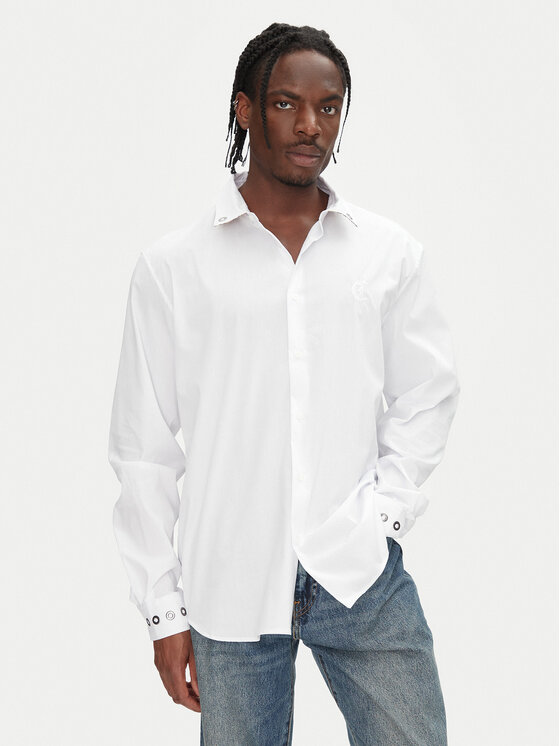 Свободная рубашка 78OAL2A0 Just Cavalli, белый 
Свободная рубашка 78OAL2A0 Just Cavalli, белый