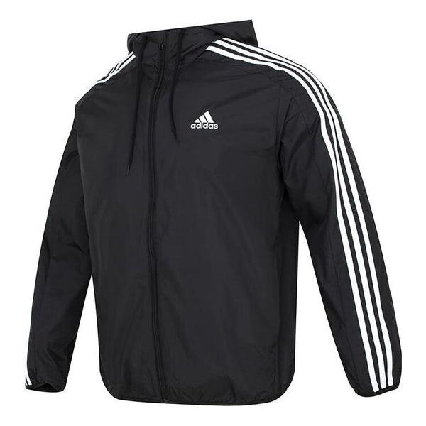 Куртка Essentials тканая ветровка с тремя полосками Adidas, черный
Куртка Essentials тканая ветровка с тремя полосками Adidas, черный