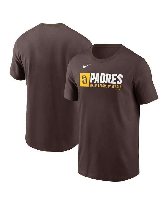 Мужская коричневая футболка с блочным логотипом San Diego Padres Nike
Мужская коричневая футболка с блочным логотипом San Diego Padres Nike