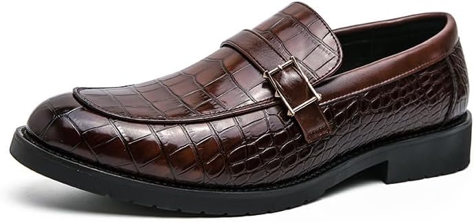 Мужские лоферы с зауженным носком и принтом крокодила - стильная официальная обувь для свадеб и вечеринок Hhhchpm, темно-коричневый
Мужские лоферы с зауженным носком и принтом крокодила - стильная официальная обувь для свадеб и вечеринок Hhhchpm, темно-коричневый