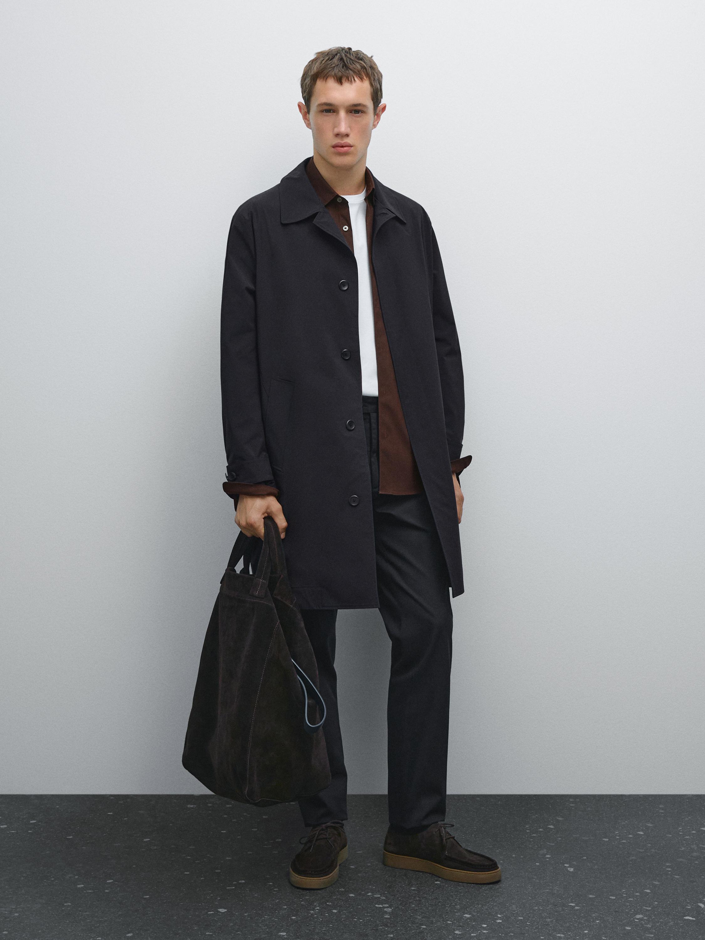 Узкие брюки из хлопковой смесовой ткани Massimo Dutti, черный
Узкие брюки из хлопковой смесовой ткани Massimo Dutti, черный