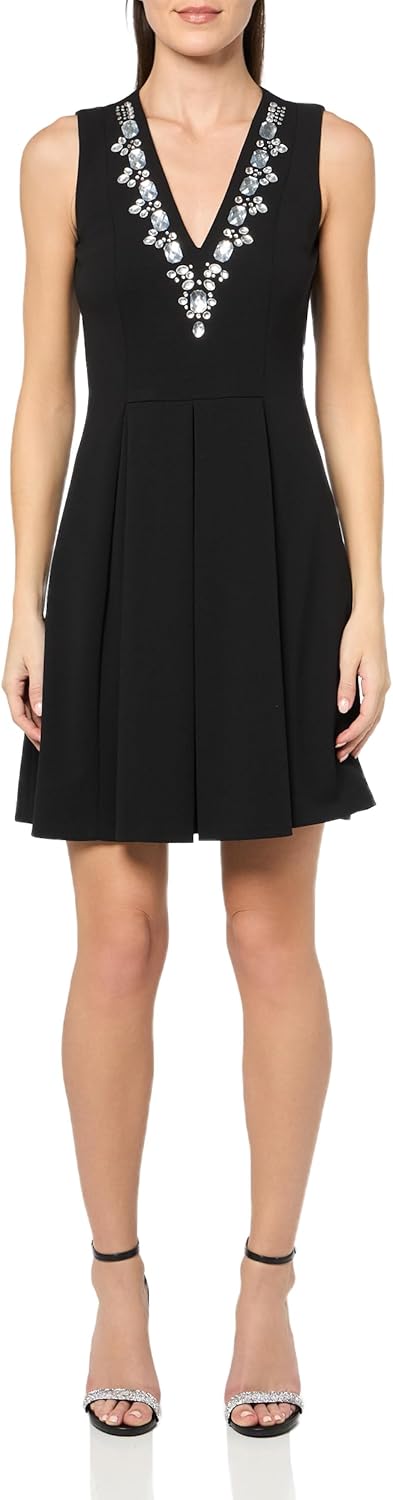 Женское платье Tommy Hilfiger из крепа Scuba с отделкой камнями и V-образным вырезом без рукавов, Black
Женское платье Tommy Hilfiger из крепа Scuba с отделкой камнями и V-образным вырезом без рукавов, Black