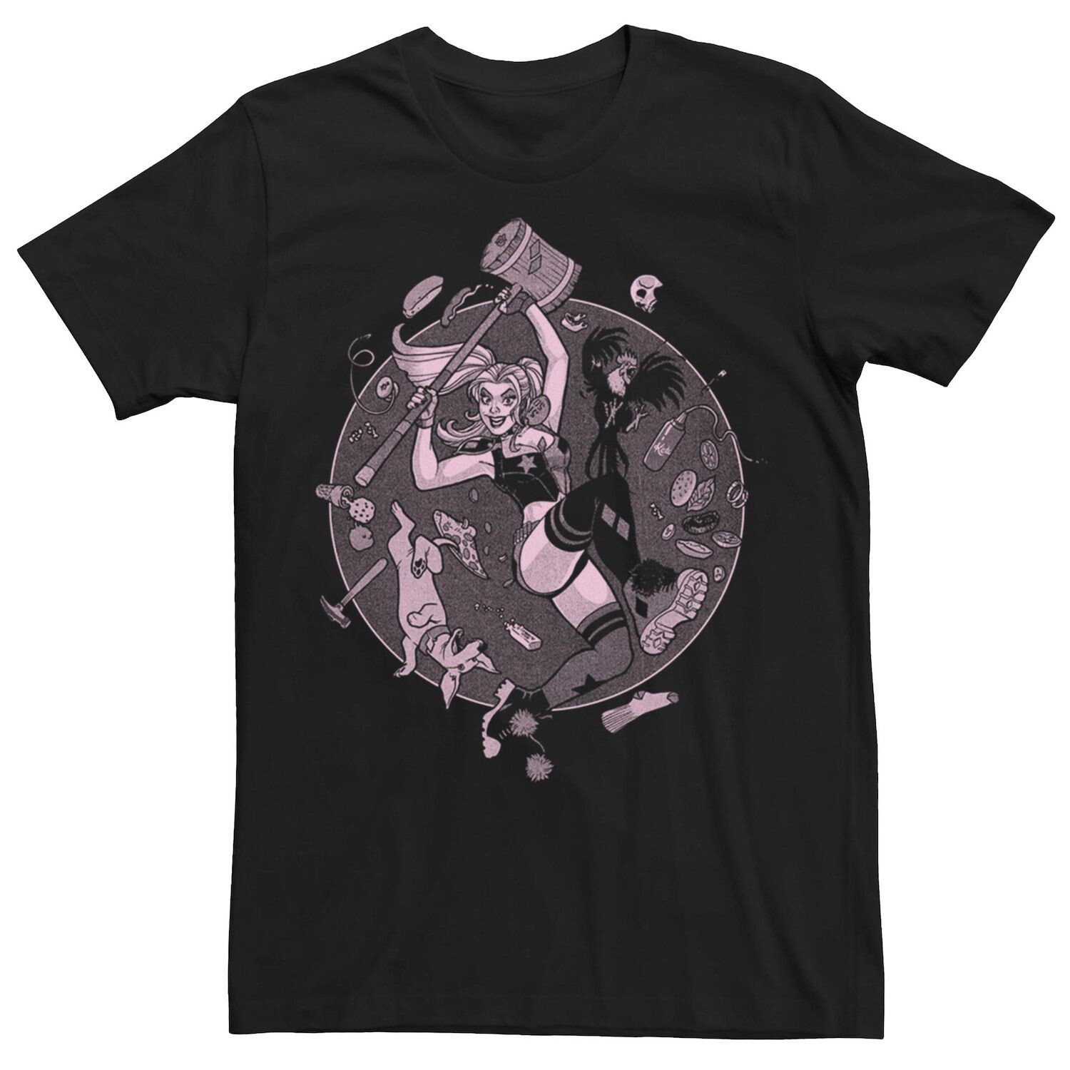 Мужская футболка с логотипом Batman Harley Quinn Circle Items DC Comics
Мужская футболка с логотипом Batman Harley Quinn Circle Items DC Comics