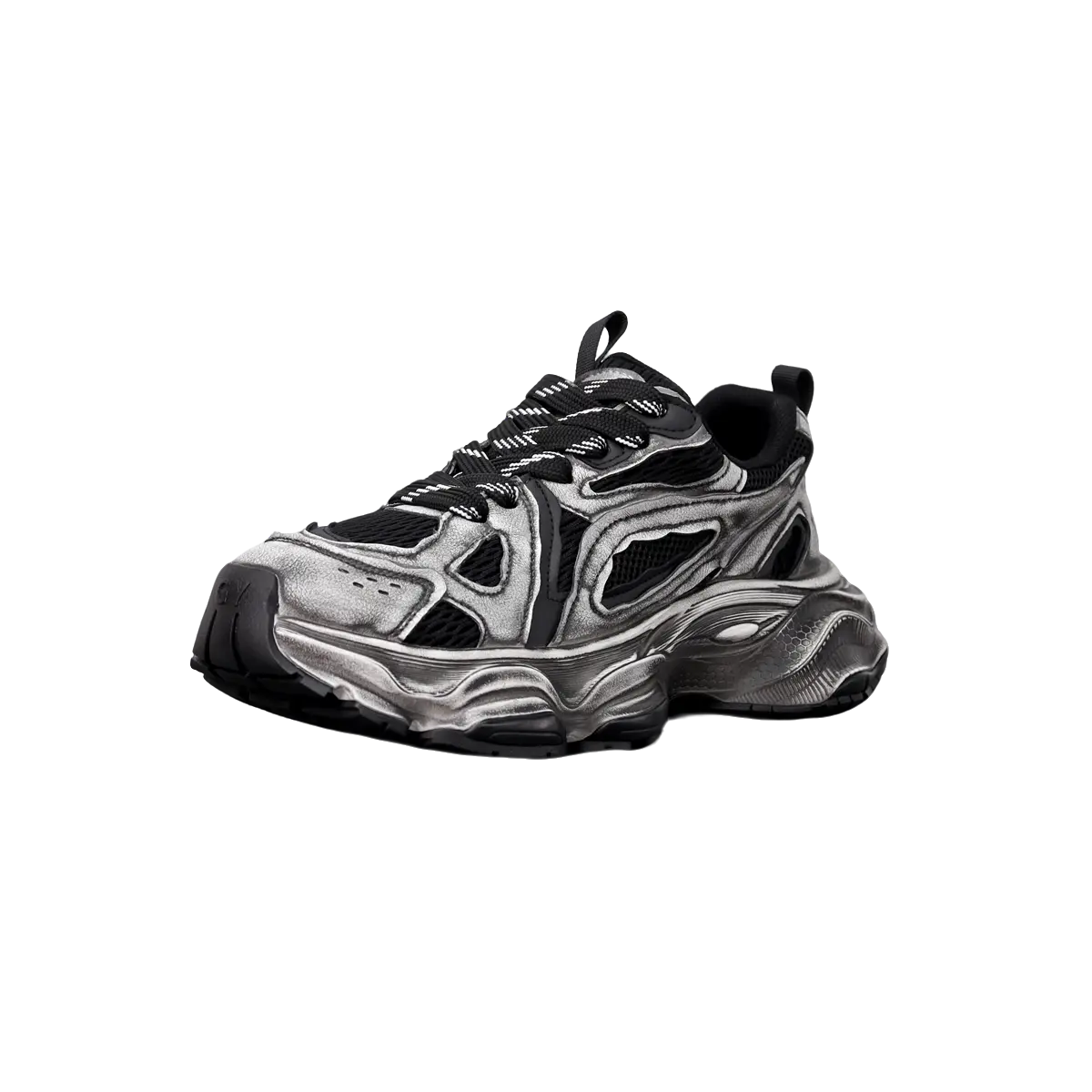 Banas Дышащие массивные кроссовки мид-топ мужские винтаж черные, цвет Vintage Black 
Banas Дышащие массивные кроссовки мид-топ мужские винтаж черные, цвет Vintage Black